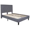 Flash Furniture Full Size Lt Gray Fabric Platform Bed w/ Mattress SL-BM10-26-GG